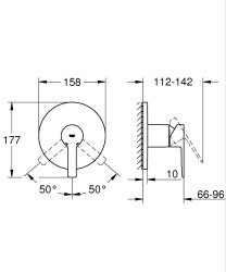 Grohe Lineare Ankastre duş bataryası - 24063DC1 - 2