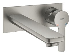 Grohe Lineare New 2 Delikli Lavabo Bataryası L-Boyut Paslanmaz Çelik - 23444DC1 - Grohe