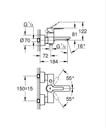 Grohe Lineare New Banyo Bataryası - 33849001 - 2