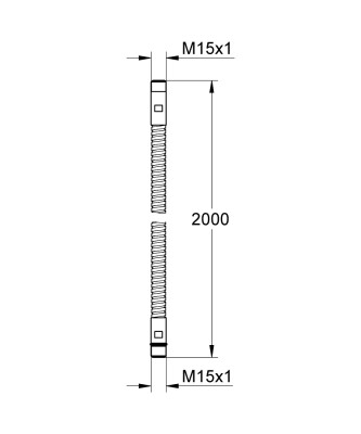 Grohe Metal Duş Hortumu - 28146000 - 2