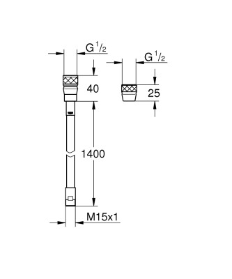 Grohe Metalflex hortum - 46174000 - 2