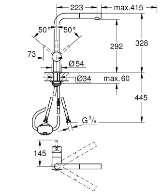 Grohe Minta Eviye Bataryası - 32168000 - 2