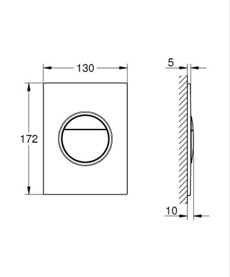 Grohe Nova Cosmopolitan S Kumanda paneli - 37601DC0 - 2