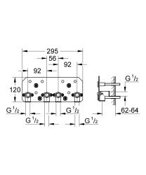 Grohe Rainshowe Aqua İç Gövde - 26855000 - 2
