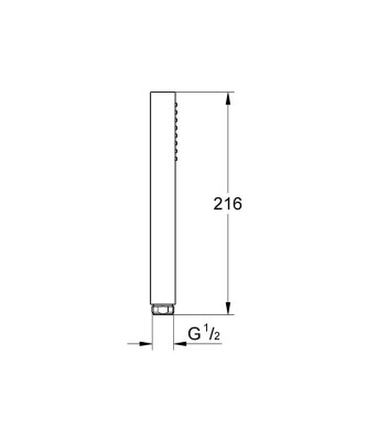 Grohe Rainshower Aqua Cube Stick El duşu 1 akışlı - 26885000 - 2