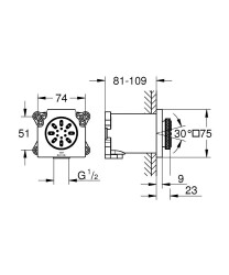 Grohe Rainshower Aqua Duş Spreyi Cube - 26802000 - 2