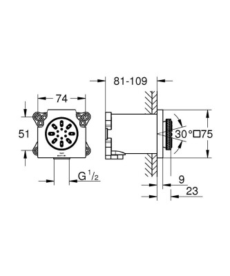 Grohe Rainshower Aqua Duş Spreyi Cube - 26802000 - 2