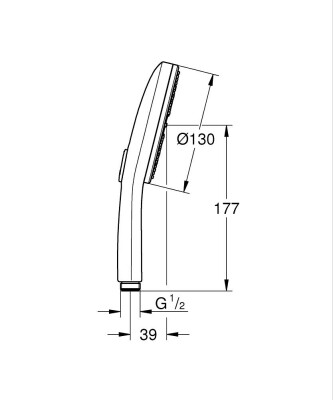 Grohe Rainshower Aqua El duşu 3 püskürtme - 101676DL00 - 2
