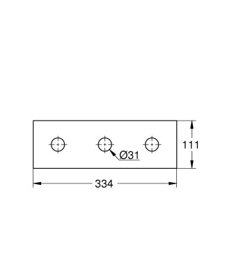 Grohe Rainshower Aqua Tepe duşu kapağı - 26786000 - 2