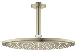 Grohe Rainshower Cosmopolitan 310 Tek Akışlı Tepe Duşu Seti 142 Mm, Brushed Warm Sunset, Brushed Nickel - 26067EN0 - Grohe