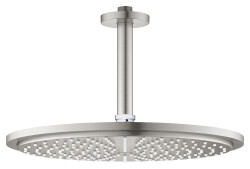 Grohe Rainshower Cosmopolitan 310 Tek Akışlı Tepe Duşu Seti 142 Mm, Paslanmaz Çelik - 26067DC0 - Grohe