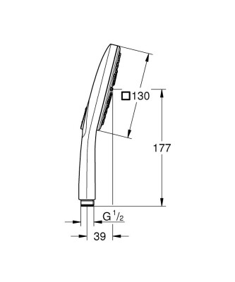 Grohe RainShower SmartActive 130 El Duşu 9,5l - 26582GL0 - 2