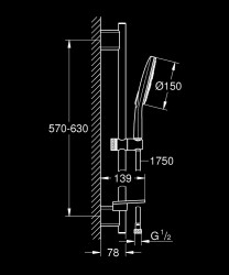 Grohe RainShower SmartActive 3 Akışlı Sürgülü Duş Seti - 26592LS0 - 2