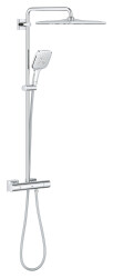 Grohe Rainshower SmartActive 310 Duvara monte termostatik bataryalı duş sistemi - 26652000 - Grohe