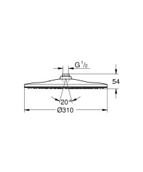 Grohe Rainshower Tepe Duşu - 26562000 - 2