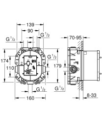 Grohe Rapido T Ankastre İç Gövde - 35500000 - 2