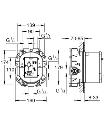 Grohe Rapido T Ankastre İç Gövde - 35500000 - 2
