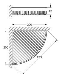 Grohe Selection Cube Köşe Metal Sepet - 40809000 - 2