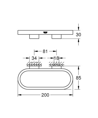 Grohe Selection Halka havluluk - 41035DC0 - 2