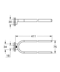 Grohe Selection Havlu tutacağı, sabit - 41059A00 - 2