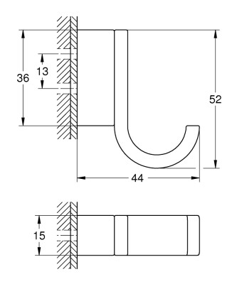 Grohe Selection Tekli havlu askısı - 41039GN0 - 2