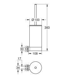 Grohe Selection Tuvalet fırçası seti - 41076DL0 - 2
