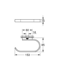 Grohe Selection Tuvalet kağıtlığı - 41068DC0 - 2
