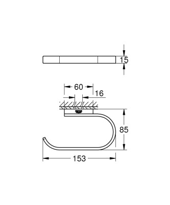Grohe Selection Tuvalet kağıtlığı - 41068DC0 - 2