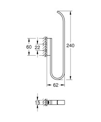 Grohe Selection Yedek tuvalet kağıdı tutacağı - 41067DA0 - 2
