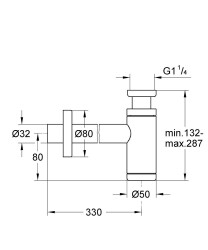 Grohe Sifon 1 1/4
