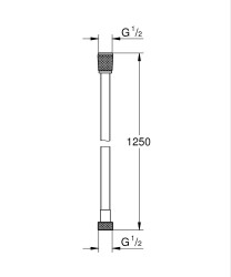 Grohe Silverflex Duş hortumu 1250 mm - 28362A01 - 2