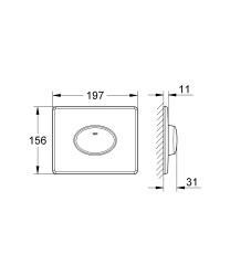 Grohe Skate Air Kumanda paneli - 38565000 - 2