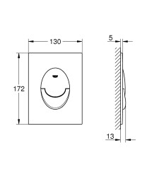Grohe Skate Air S Kumanda paneli - 37965000 - 2