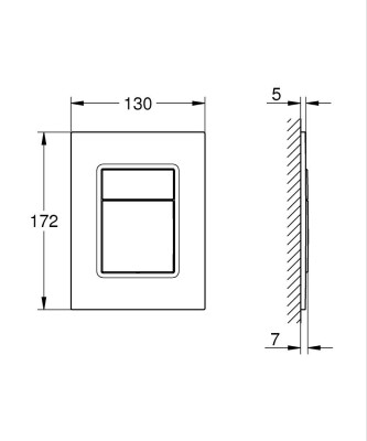 Grohe Skate Cosmopolitan S Kumanda paneli - 37535GN0 - 2
