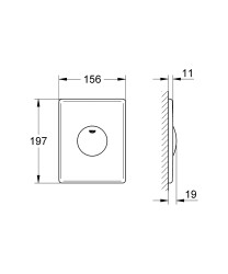 Grohe Skate Kumanda paneli - 37547P00 - 2