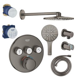 Grohe SmartControl Ankastre Termostatik Banyo Batarya Seti, Cool Sunrise - 29121AL0-SET1 - Grohe