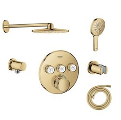 Grohe SmartControl Ankastre Termostatik Banyo Batarya Seti, Cool Sunrise - 29121GL0-SET1 - 1