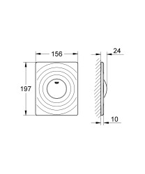 Grohe Surf Kumanda paneli - 38574000 - 2