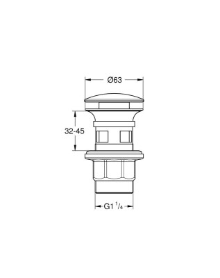 Grohe Tapa Takımı Mat Siyah - 1024642430 - 2