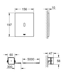 Grohe Tectron Bau E Fotoselli kumanda paneli - 39881SH0 - 2