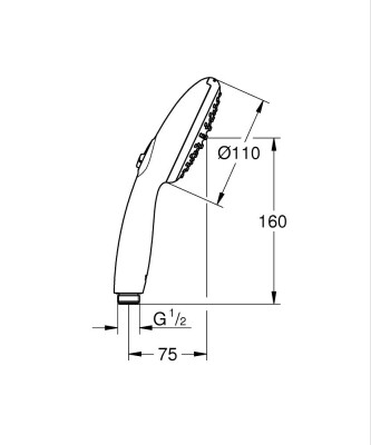 Grohe Tempesta 110 El duşu 2 akışlı - 269122433 - 2