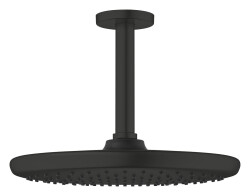 Grohe Tempesta 250 Tepe duşu seti 142 mm, tek akışlı Mat Siyah - 266692430 - Grohe