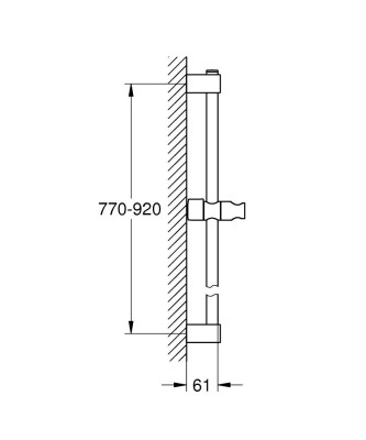 Grohe Tempesta Duş sürgüsü, 900 mm - 275242431 - 2