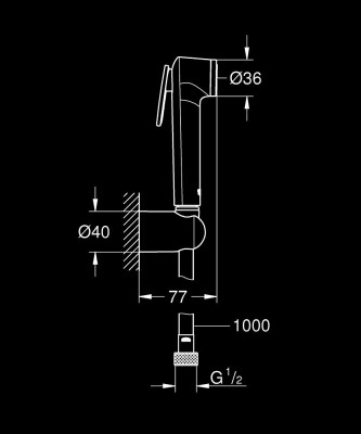 Grohe Tempesta-F Taharet Spreyi - 26352000 - 2