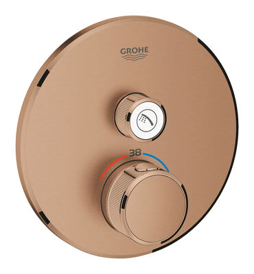 Grohe Grohtherm SmartControl Tek valfli akış kontrollü, ankastre termostatik duş bataryası - 29118DL0 - 1