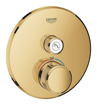 Grohe Grohtherm SmartControl Tek valfli akış kontrollü, ankastre termostatik duş bataryası - 29118GL0 - 1