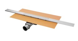 Hüppe River Duş Kanalı 60 cm, Mat Satine, Yandan Çıkışlı - 47H0036000000001 - Hüppe