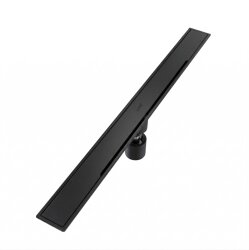 Hüppe Galata A Duş Kanalı 60 cm, Mat Siyah, Yandan Çıkışlı - 47H00210000MS014 - Hüppe