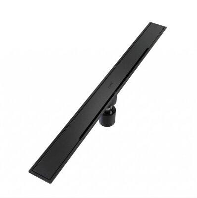 Hüppe Galata A Duş Kanalı 60 cm, Mat Siyah, Yandan Çıkışlı - 47H00210000MS014 - 1