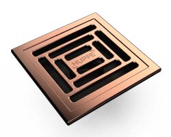 Hüppe Master X 10x10 cm,Rose Gold, Yalıtımlı, Yandan Çıkışlı - 47H002600000PB03 - Hüppe